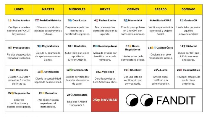 Diploma curso de Gestion de Subvenciones de FANDIT 55
