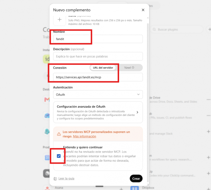 opcionA paso2 nuevo complemento